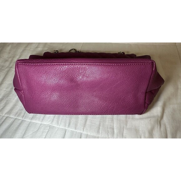 KENNETH COLE REACTION Berry Fuchsia Chain Colorful‎ Crossbody Purse - Picture 7 of 15